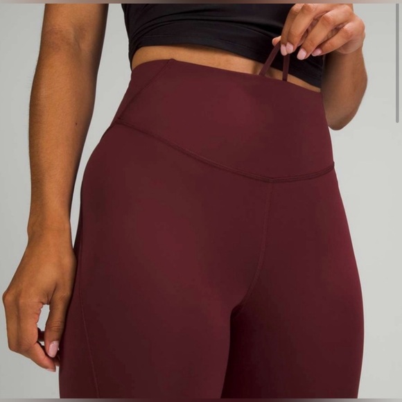 lululemon athletica Pants - Lululemon base pace cropped high waist leggings size 0 NWOT raw hem inseam 25